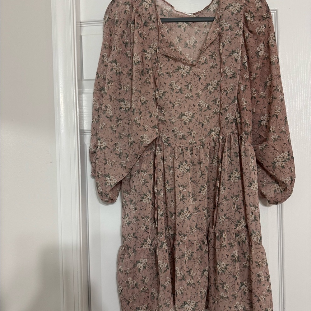 Blu Pepper Blush Floral Dress